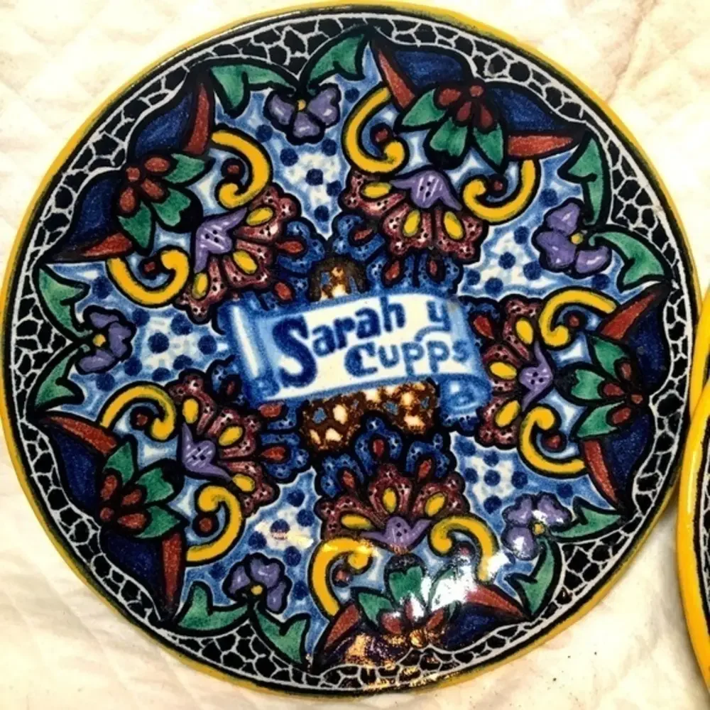 Talavera salad plates set of 4‎ Hispanic Latin handmade